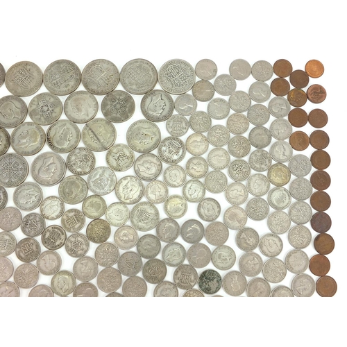 480 - British pre decimal coins including George V half crowns, George V florins and shillings