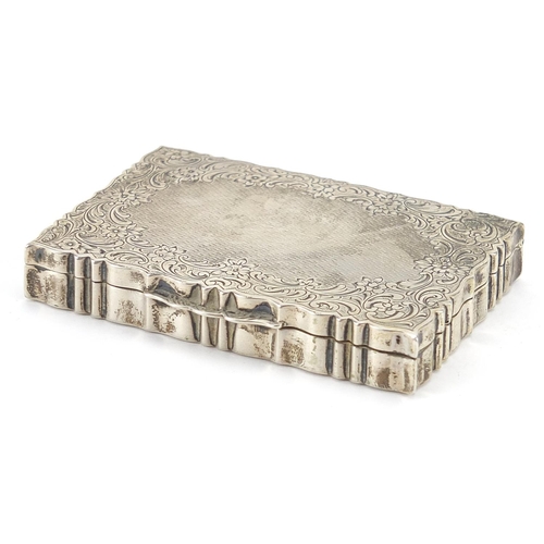 2134 - German rectangular 835 silver engine turned cigarette case, impressed Lameyer to the interior, 8cm w... 