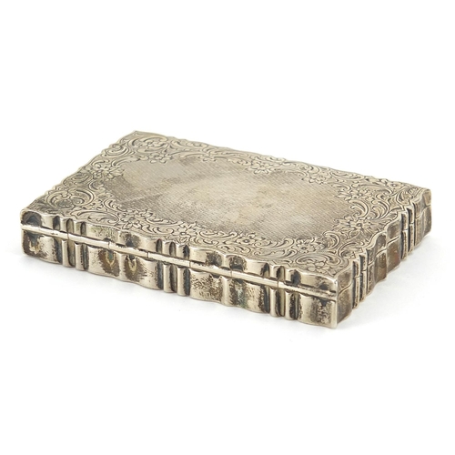 2134 - German rectangular 835 silver engine turned cigarette case, impressed Lameyer to the interior, 8cm w... 