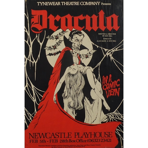 561 - The Living Dead and Dracula theatre posters, each framed and glazed, the largest 75cm x 50cm excludi... 