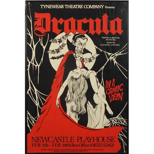 561 - The Living Dead and Dracula theatre posters, each framed and glazed, the largest 75cm x 50cm excludi... 