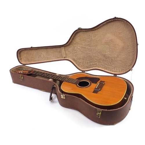 404 - Hoyer, German wooden twelve string acoustic guitar with protective carry case