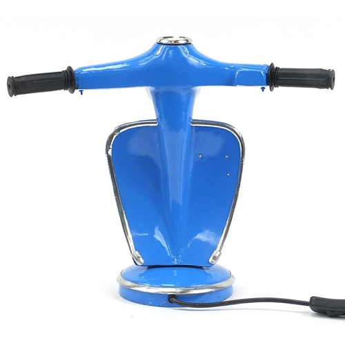 521 - Novelty Vespa scooter design table lamp, 33.5cm high