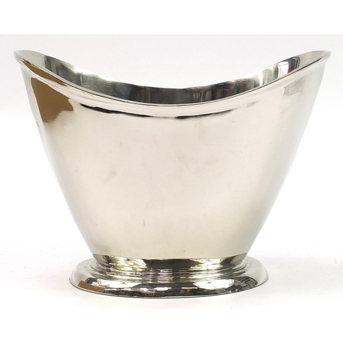 859 - Du Louvois style Champagne ice bucket with twin handles, 35.5cm wide