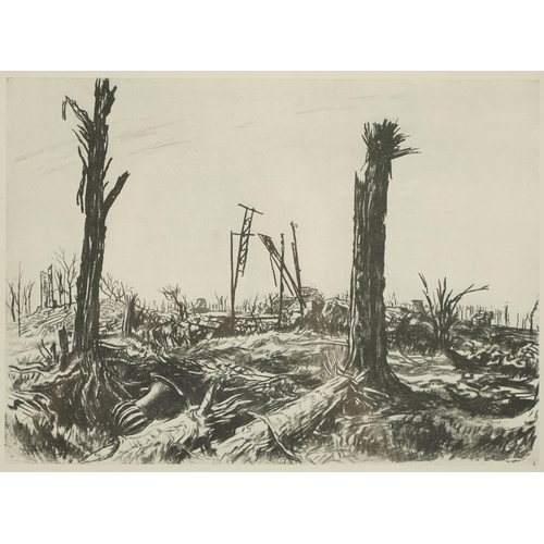 585 - Sir David Muirhead Bone - Set of four prints from The Western Front, published 1917, each with detai... 