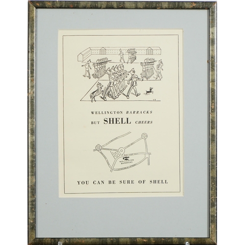 224 - Edward Bawden - Wellington Barracks, You Can Be Sure of Shell lithograph, inscribed verso Curwen Pre... 