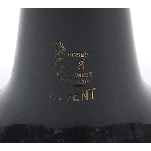 402 - Boosey & Hawkes, Regent five piece clarinet with fitted case, numbered 518515, 60cm in length