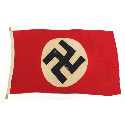 1387 - German military World War II Nazi party flag, stamped Gosch, 135cm x 80cm