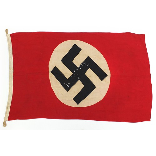 1387 - German military World War II Nazi party flag, stamped Gosch, 135cm x 80cm