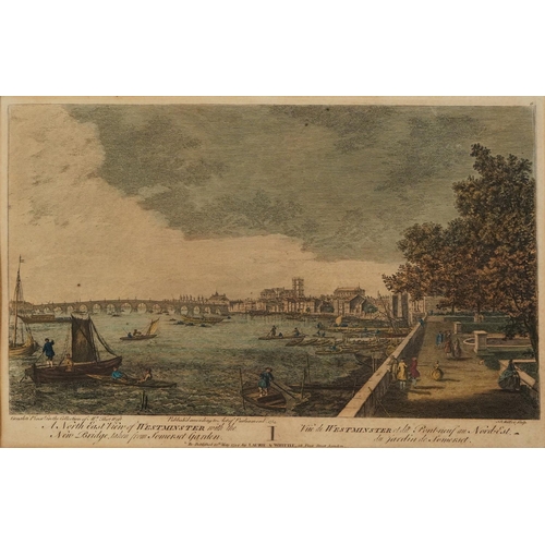 841A - After Johann Sebastian Muller - A North East view of Westminster with the New Bridge, taken from Som... 