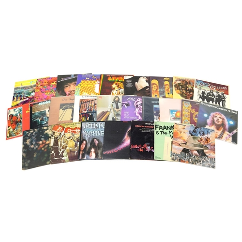 1066 - Vinyl LP records including Jimi Hendrix, Bob Marley, Eric Clapton and Deep Purple