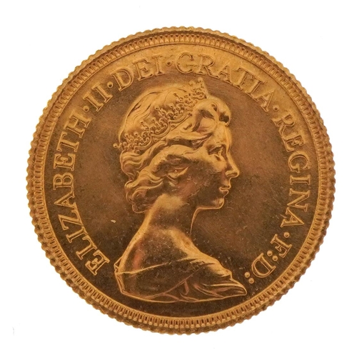 2537 - Elizabeth II 1978 gold sovereign