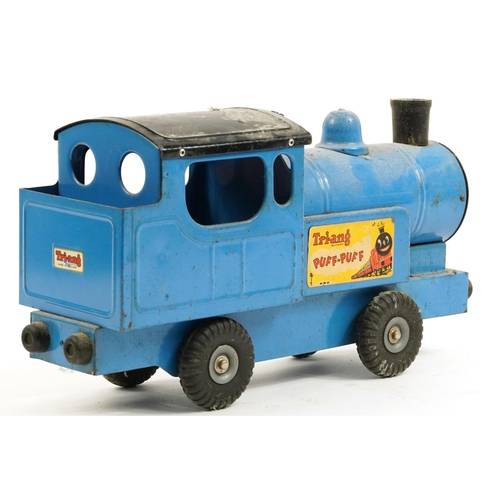 1579 - Vintage Tri-ang tinplate Puff Puff locomotive, 43cm in length