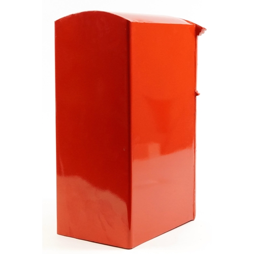 1187 - Elizabeth II style painted metal postbox, 58cm high