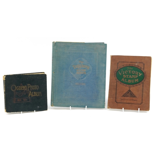 2591 - Ephemera including Odgen's photo album and two stamp albums with contents