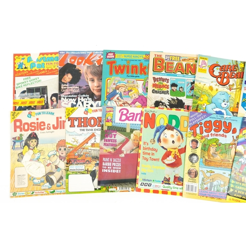 2447 - Vintage children's magazines including Rosie and Jim, Pingu issue 1, Noddy and Tufty Tales