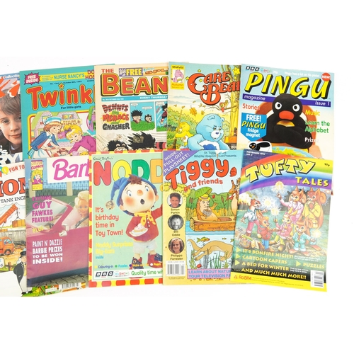 2447 - Vintage children's magazines including Rosie and Jim, Pingu issue 1, Noddy and Tufty Tales