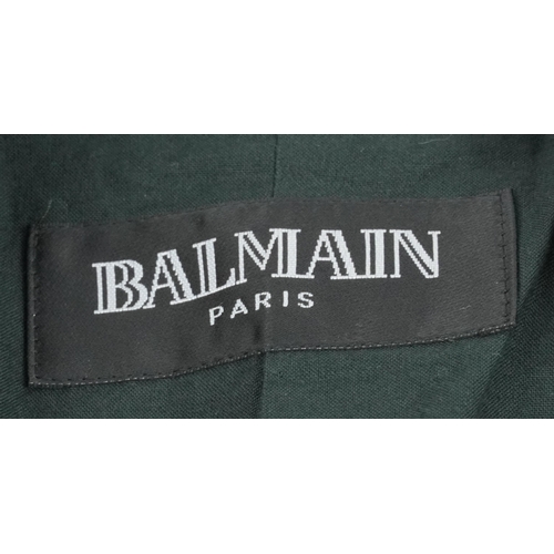 1026 - Balmain of Paris steam punk style military jacket, size 40