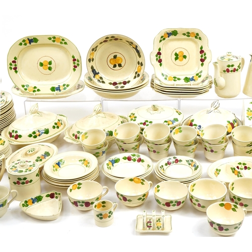 789 - Large collection of Royal Adams Titian Ware including cups, jugs and tureens numbered 673892, the la... 