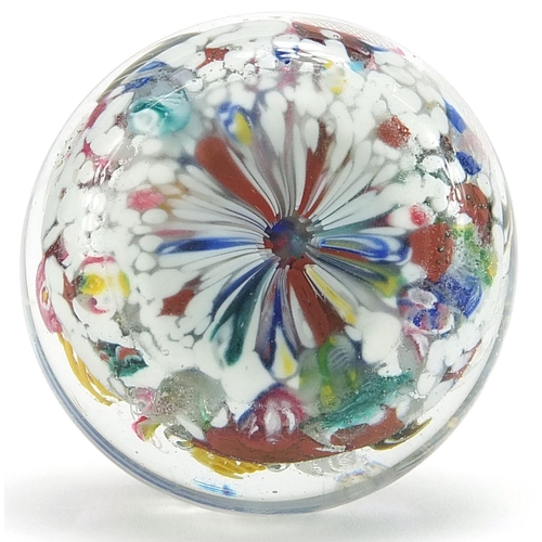 365 - 19th century Venetian millefiori glass paperweight, approximately 5.2cm in diameter