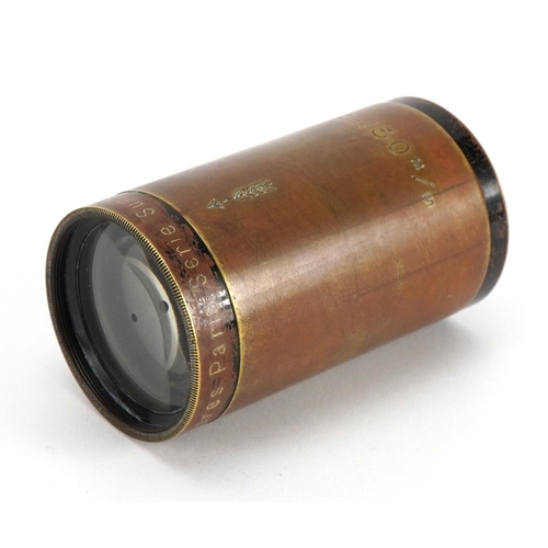 1043 - Pathe Freres magic lantern lens, 7.5cm in length