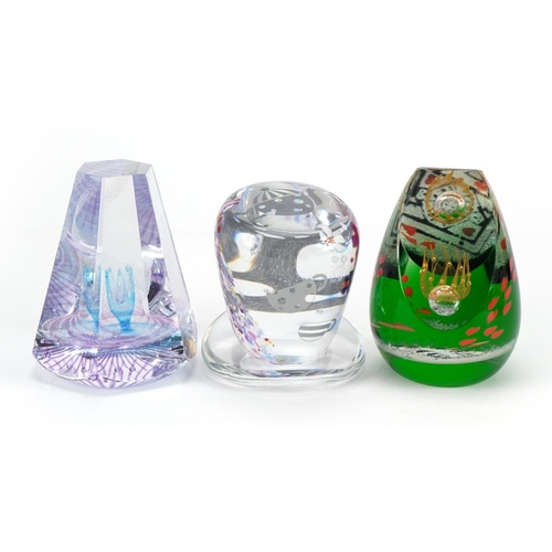 586 - Sarah Peterson for Caithness Glass, three paperweights comprising Wonderland, limited edition 23/100... 