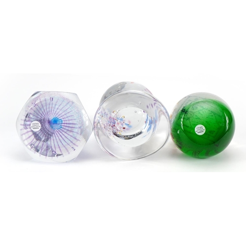 586 - Sarah Peterson for Caithness Glass, three paperweights comprising Wonderland, limited edition 23/100... 