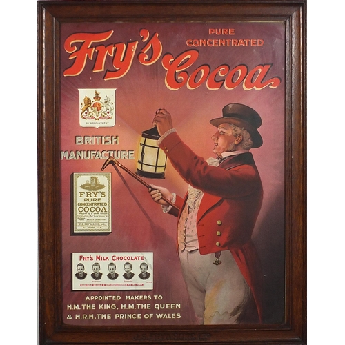 543A - Fry's Cocoa, vintage lithographic print in colour, the frame impressed J S Fry & Sons Ltd, framed an... 