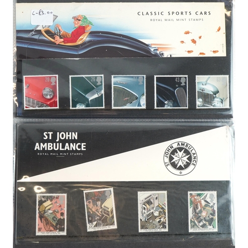 2582 - Collection of Royal Mint presentation packs arranged in an album