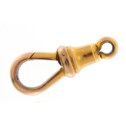 2089 - 9ct gold jewellery clasp, 2.1cm high, 2.1g