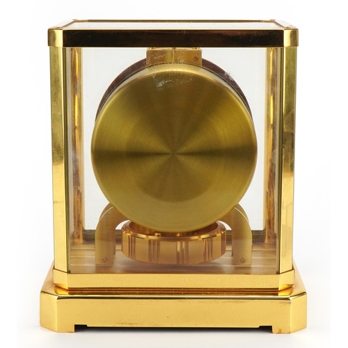 49 - Jaeger-LeCoultre Atmos clock with circular chapter ring having Arabic numerals, the clock numbered 5... 