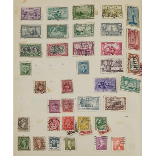 2589 - The Ideal Postage Stamp album with some useful commonwealth and world stamps