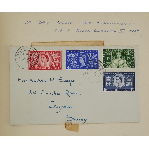 2585 - Coronation stamps for Queen Elizabeth II 1953 in booklet