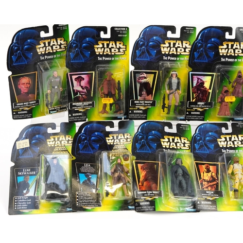 1408 - Fourteen Star Wars Power of the Force action figures by Kenner, housed in sealed blister packs inclu... 