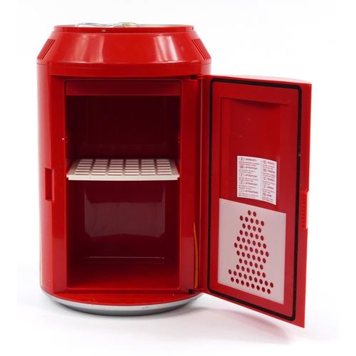 938 - Retro Coca Cola novelty heat storage and fridge, model NWC10AC, 45cm high