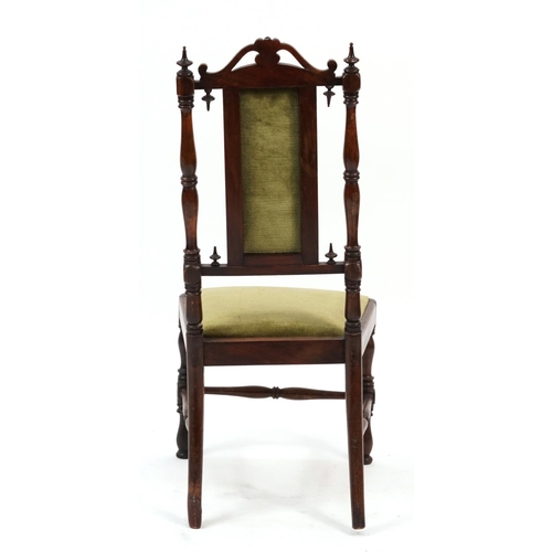 899 - Victorian rosewood side chair, 92cm high