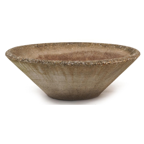 954 - Large garden stoneware garden planter, 30cm high x 90cm in diameter