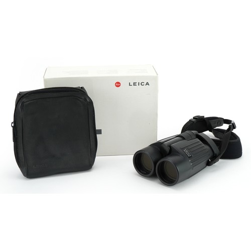 1342 - Pair of Leica Trinovid 8x42 BN binoculars with box and leather case, 14.5cm in length