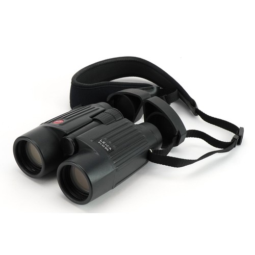1342 - Pair of Leica Trinovid 8x42 BN binoculars with box and leather case, 14.5cm in length