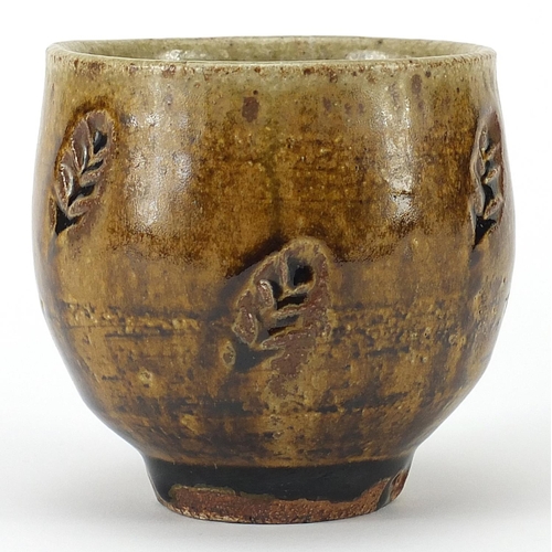 491 - Phil Rogers studio pottery bowl, 9cm high