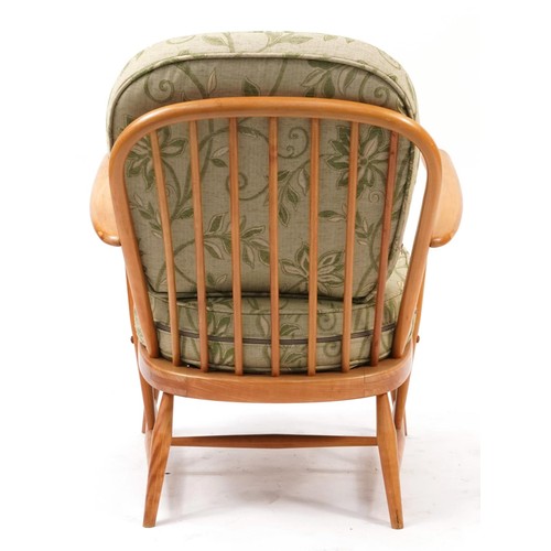 896 - Ercol light elm Windsor armchair, 85cm high