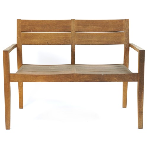 861 - Alexander Rose teak garden bench, 110cm wide