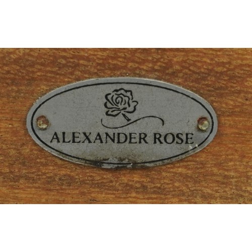 861 - Alexander Rose teak garden bench, 110cm wide