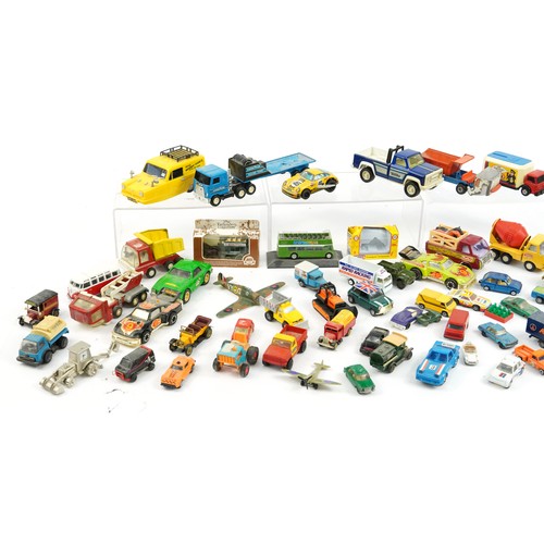 1557 - Collection of vintage and later diecast and other vehicles including Matchbox, Corgi, Buddy L and To... 