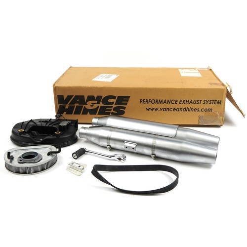 1184 - Harley Davidson motorcycle exhaust system in a Vance & Hines box