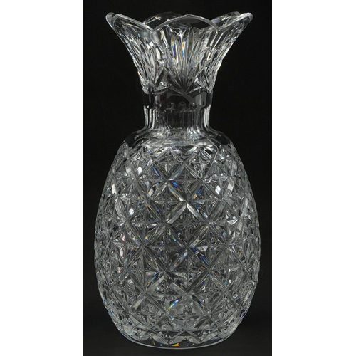 60 - Waterford Crystal twelve inch pineapple vase with box, 30cm high