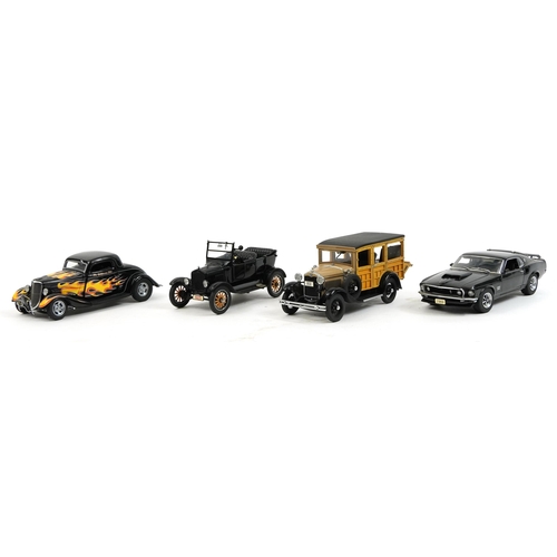 322 - Four Frankin Mint Ford diecast Precision vehicles with boxes comprising limited edition The Californ... 