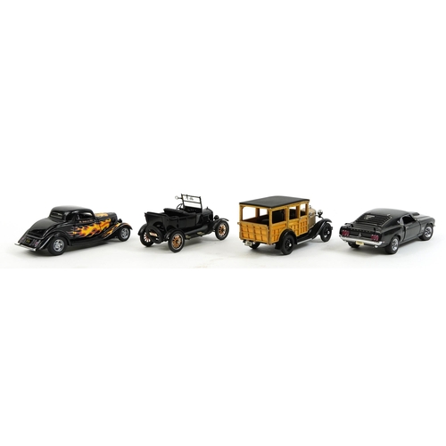 322 - Four Frankin Mint Ford diecast Precision vehicles with boxes comprising limited edition The Californ... 