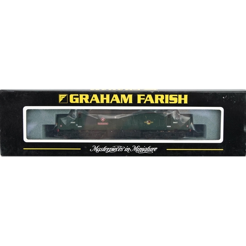 378 - Two Graham Farish N gauge model railway locomotives with cases, numbers 371-379 and 371156