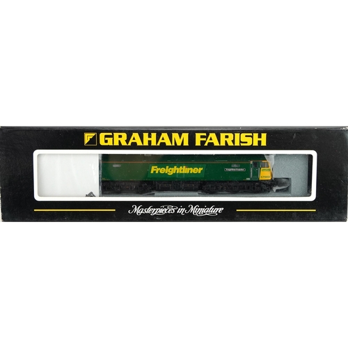 380 - Two Graham Farish N gauge model railway locomotives with cases, numbers 371-395 and 371-651